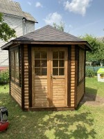 Беседка застекленная закрытая 1146