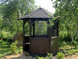 Беседка садовая деревянная 0701