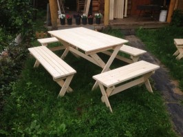 Комплект мебели садовой из дерева 0031