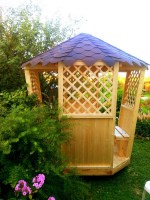 Беседка садовая деревянная 0914