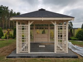 Беседка садовая из дерева 0807