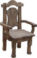 Кресло деревянное под старину 0021