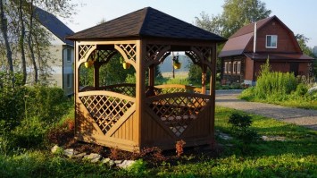 Беседка садовая деревянная 0320