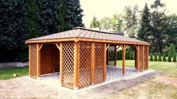 Беседка садовая из дерева 1132