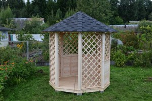 Беседка садовая деревянная 0164