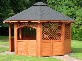 Беседка садовая деревянная 0333