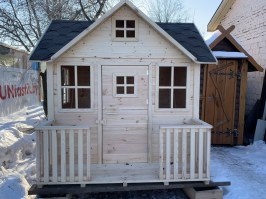 Детский деревянный домик 0177