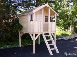 Домик для детей игровой из дерева 0011