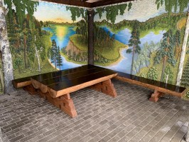 Комплект садовой мебели из дерева 0020