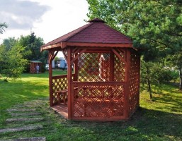 Беседка садовая деревянная 0628