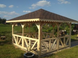 Беседка садовая деревянная 0169