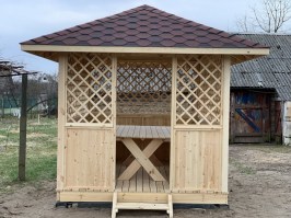 Беседка садовая деревянная для дачи в Минске 0179