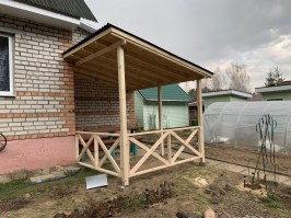 Деревянный навес 0181
