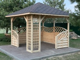 Беседка деревянная садовая 0183