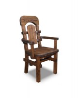 Кресло деревянное под старину 0022