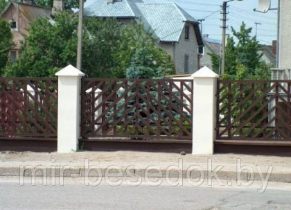 Забор для палисадника деревянный 0008