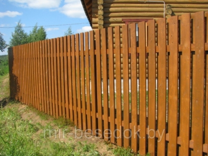 Забор деревянный 0009