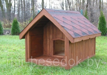 Будка для собаки деревянная 0010