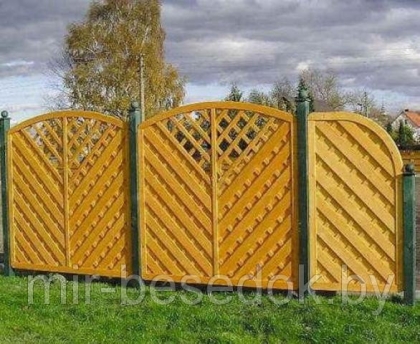 Забор деревянный 0028