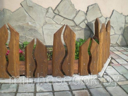 Забор деревянный декоративный 0030