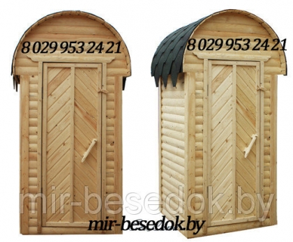 Туалет дачный деревянный 0008