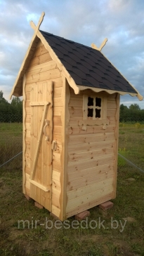Туалет деревянный для дачи 0000