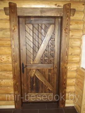 Дверь деревянная под старину 0002