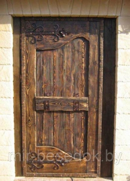 Двери из массива сосны под старину 0005