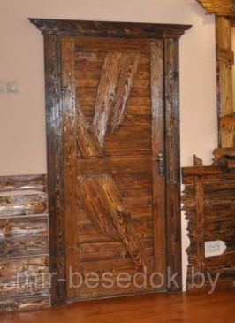 Двери деревянные под старину в Минске 0009