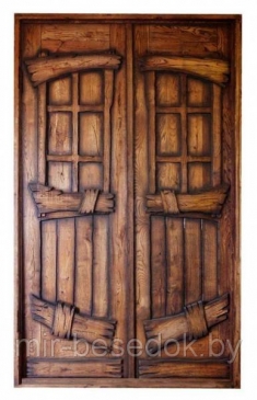Двери деревянные под старину в Минске 0019