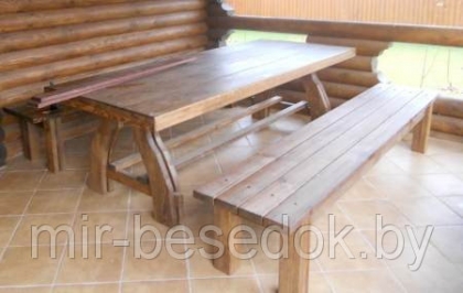 Комплект мебели садовой из дерева в Минске 0004