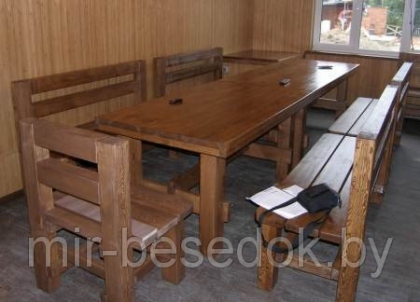 Комплект мебели из дерева в Минске 0007