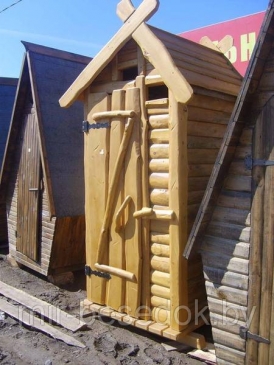 Туалет деревянный для дачи 0013
