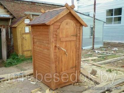 Туалет деревянный для дачи 0018
