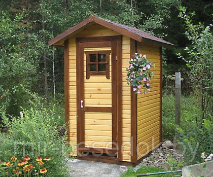 Туалет деревянный для дачи 0020