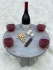 Столик для вина, круглый, складной (сосна) 0054