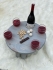 Столик для вина, круглый, складной (сосна) 0054